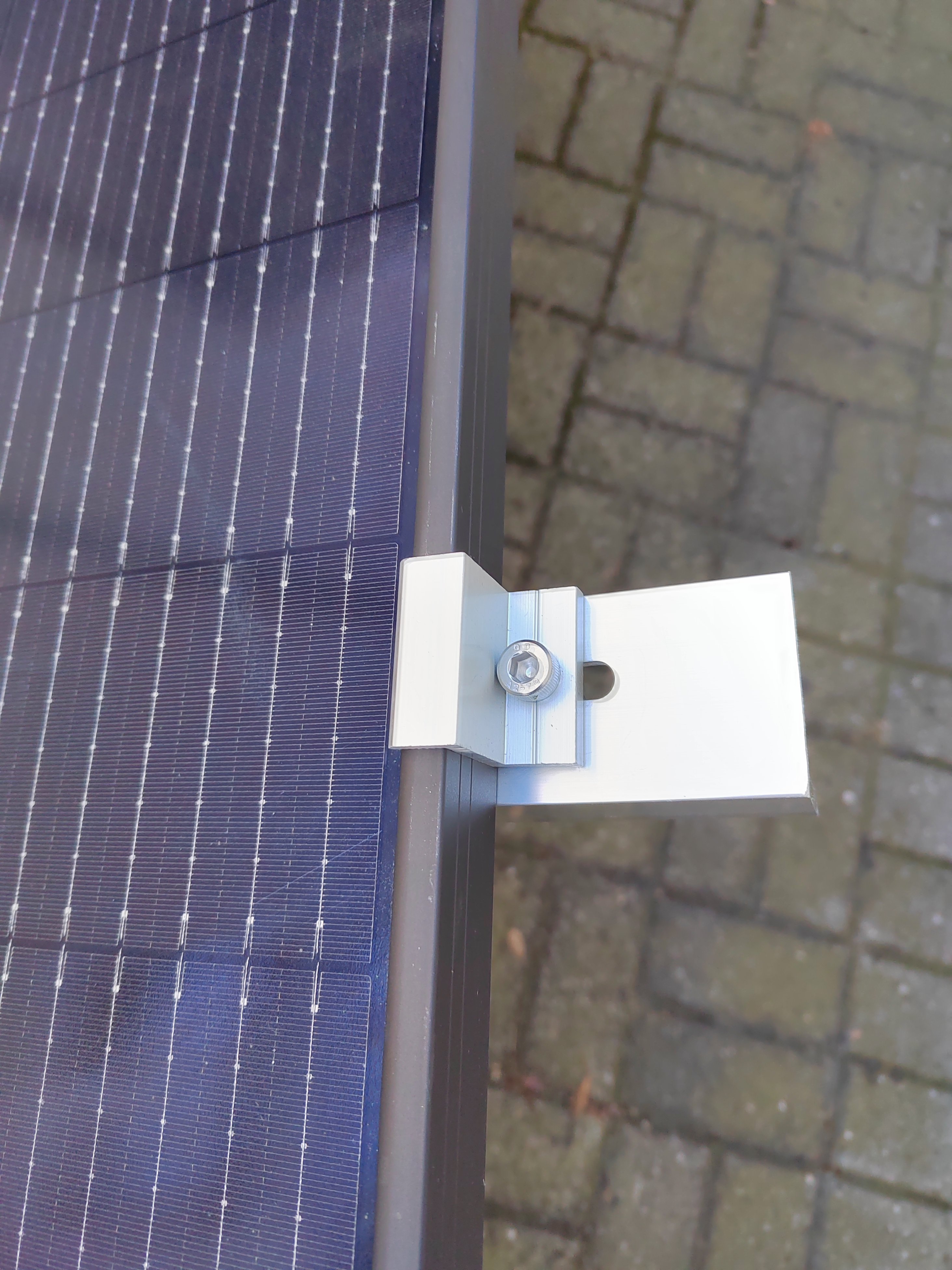 Flachdach oder Wandhalterung Solarmodul Montageset