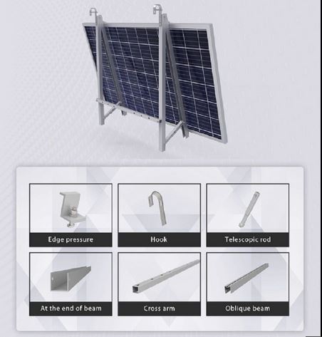 Balkonhalterung Solarmodul bis 1150mm Montageset